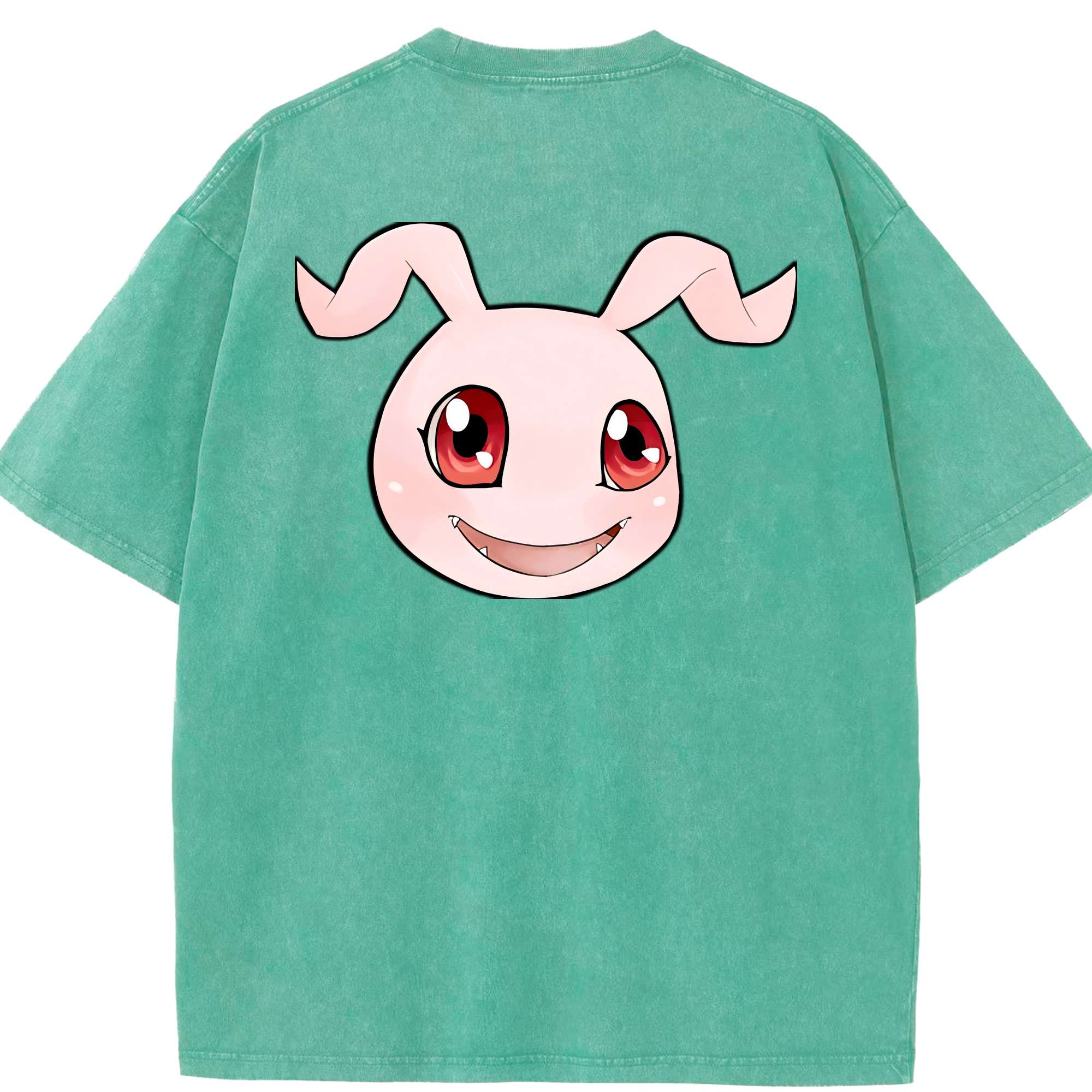 （画像用） Digimon デジタルモンスター/デジモン 綿100% ヴィンテージ風 半袖Tシャツ（背面プリント）